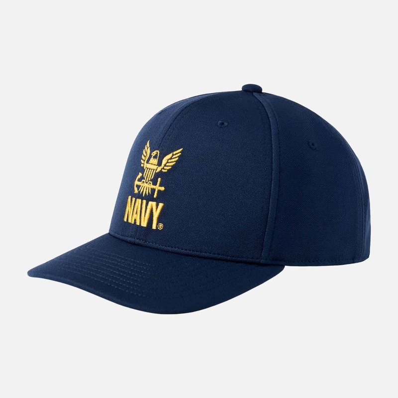US Navy Structured Hat Snapback – One Size Navy One Size