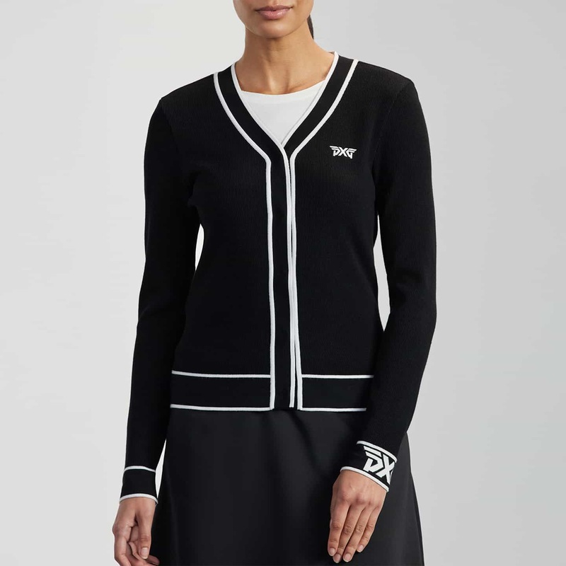 Women’s Varsity V-Neck Cardigan Black X-Small
