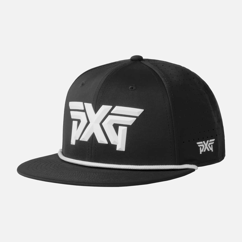 6-Panel High Crown Snapback Cap Black/White One Size