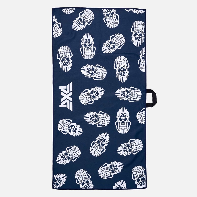 Darkness Tiki Skull Players Towel Tiki