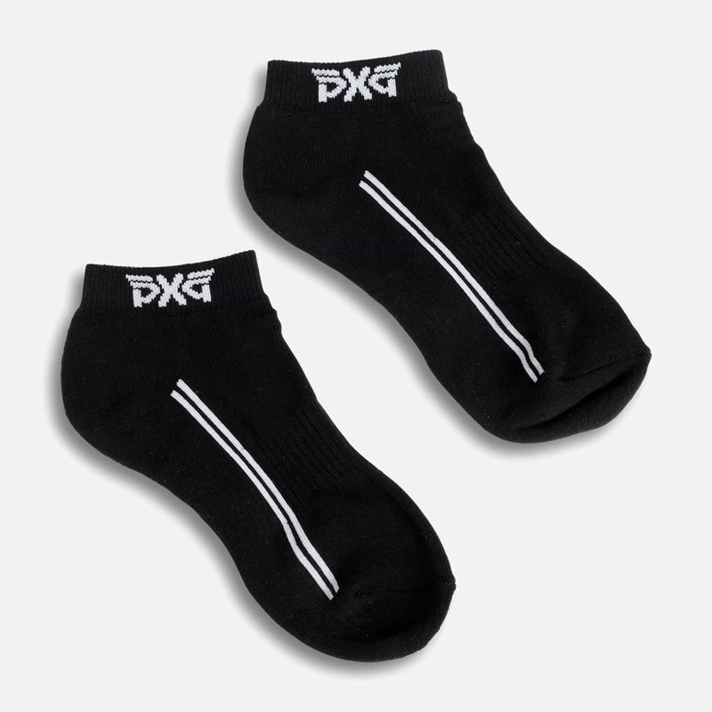 Men’s Jacquard Logo Ankle Socks Black One Size