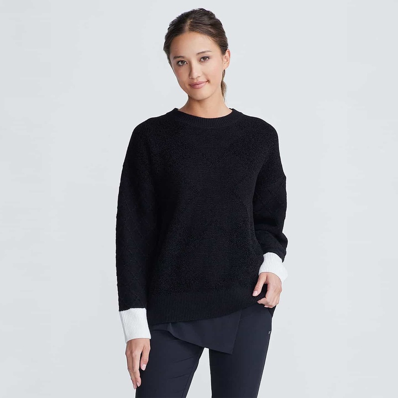 Women’s Argyle X Sweater Black X-Small