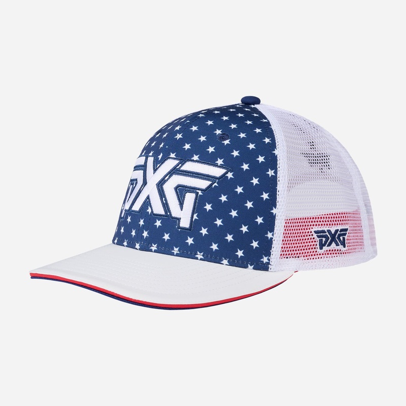 2025 Stars & Stripes Trucker Cap – One Size Red/White/Blue One Size
