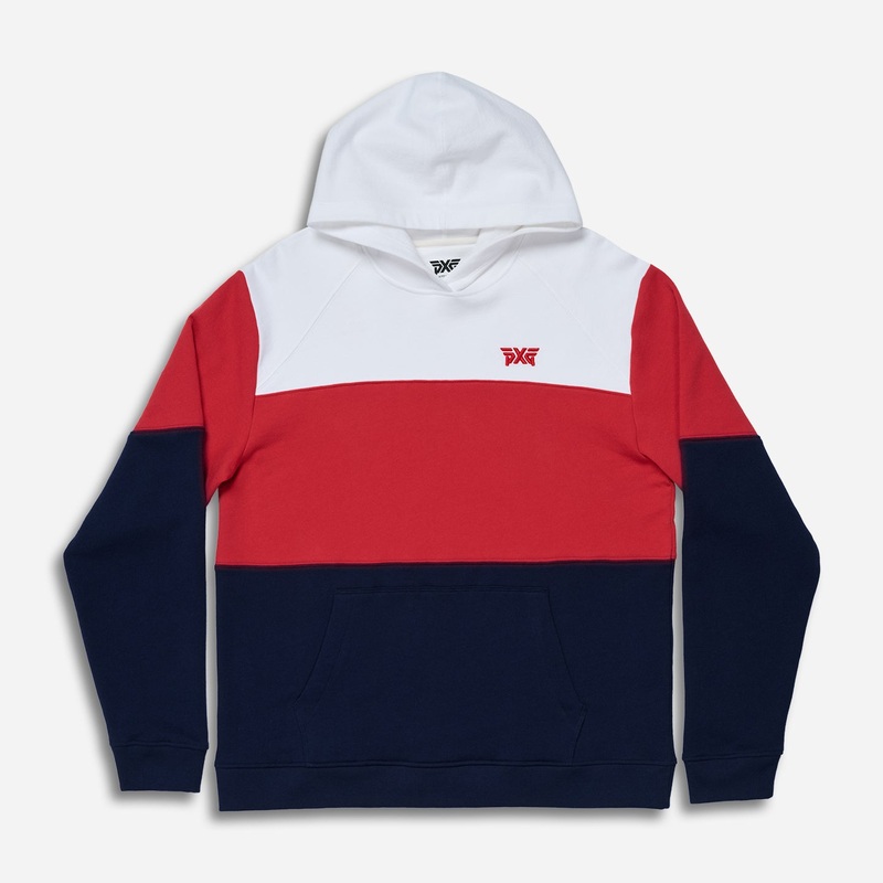 Unisex Americana Home Course Hoodie Red/White/Blue 2X-Small
