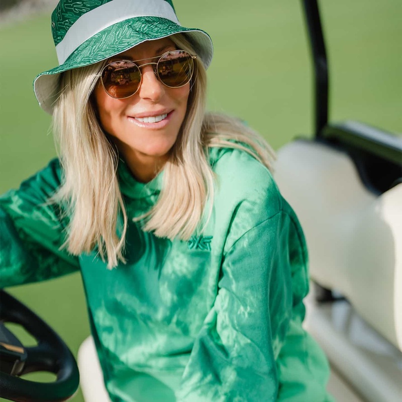 Unisex Tie-Dye Home Course Hoodie Green X-Small