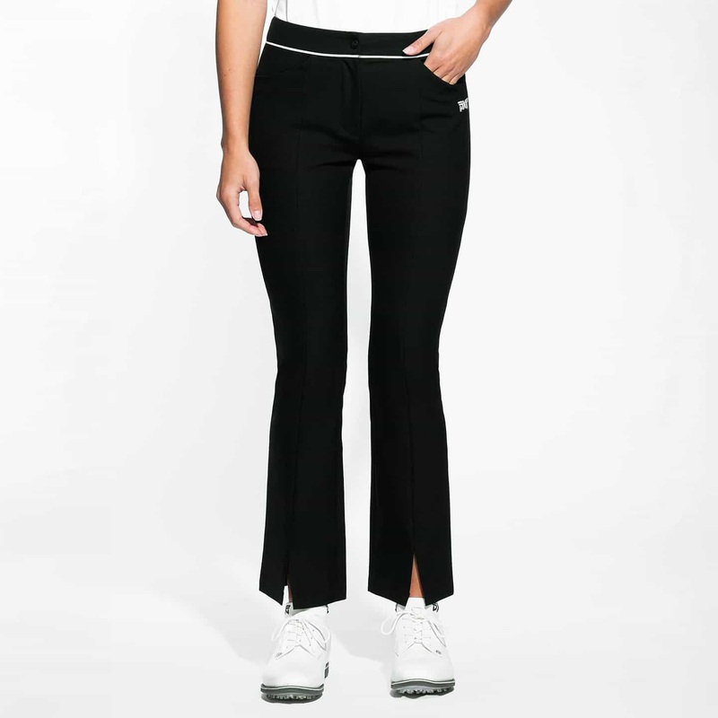 Women’s Front Slit Golf Pants Black 2X-Small