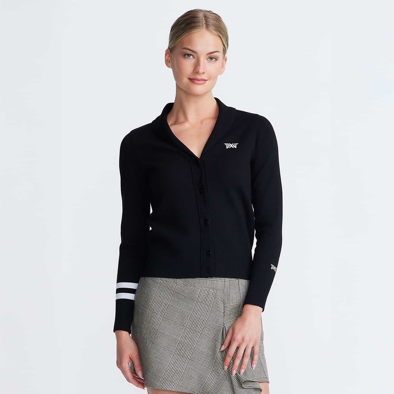 Women’s Rolled Collar Cardigan Black X-Small